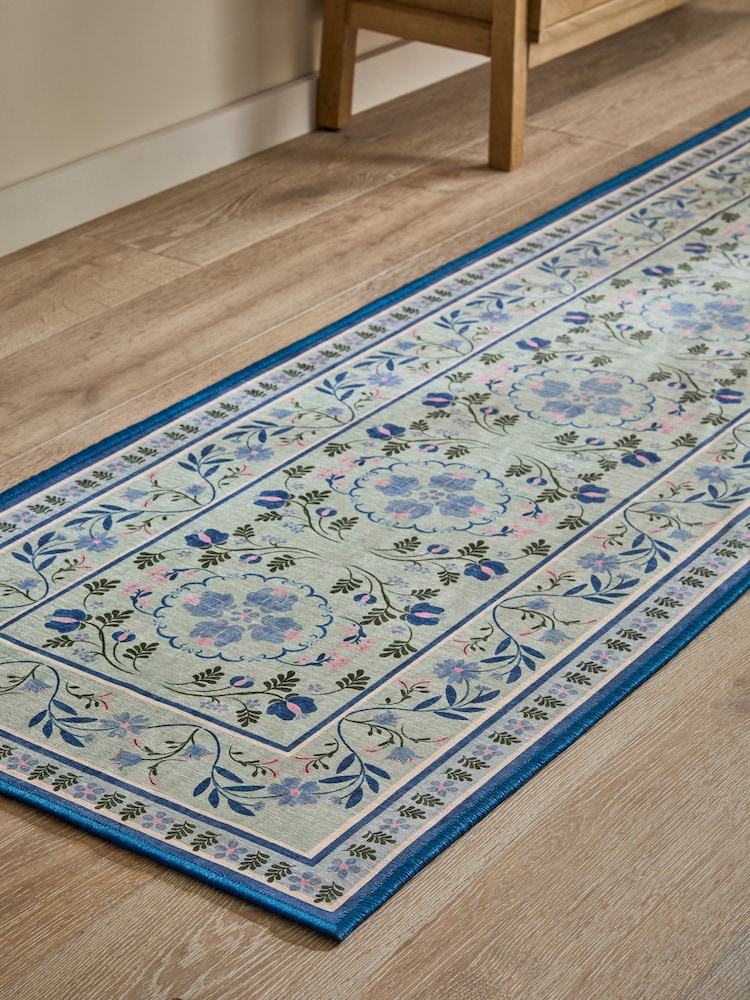 Washable Bridget Floral Runner - صورة 2 من 5