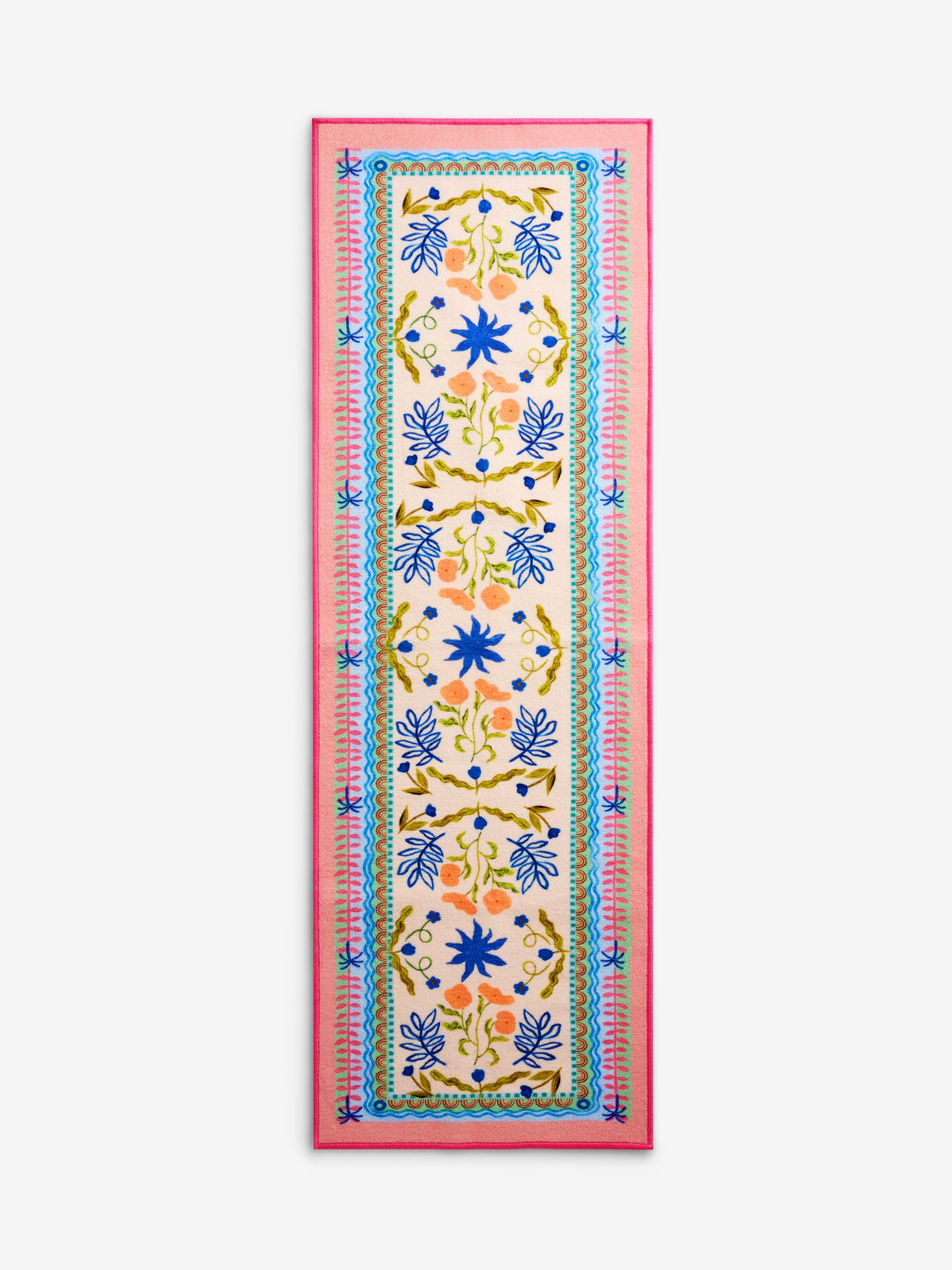 Buy Multi Washable Bright Floral Print Runner from Next Australia