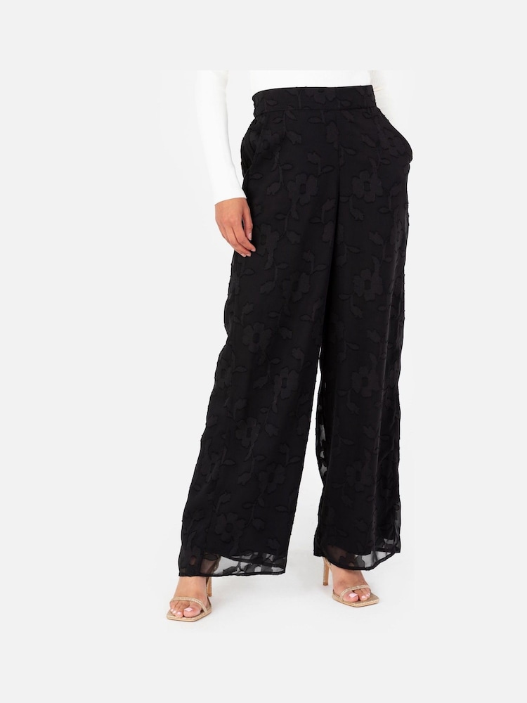 Lovedrobe Burnout Palazzo Trousers - Image 1 of 5