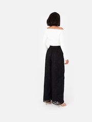 Lovedrobe Burnout Palazzo Trousers - Image 3 of 5