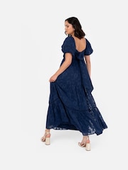 Lovedrobe Burnout Puff Sleeve Maxi Dress - Image 5 of 5