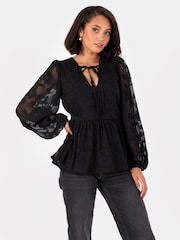 Lovedrobe Burnout Long Sleeve Top - Image 2 of 6