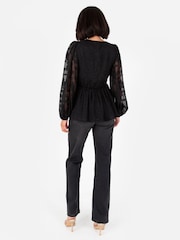 Lovedrobe Burnout Long Sleeve Top - Image 4 of 6