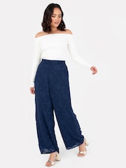 Lovedrobe Burnout Palazzo Trousers - Image 3 of 5