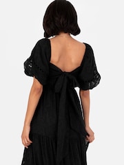 Lovedrobe Burnout Puff Sleeve Maxi Dress - Image 3 of 6