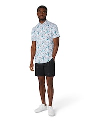 أبيض - قميص بولو بطبعة مستوحاة من الألعاب من Original Penguin Golf - صورة 1 من 5