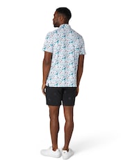 أبيض - قميص بولو بطبعة مستوحاة من الألعاب من Original Penguin Golf - صورة 2 من 5