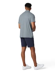 أزرق - قميص بولو بطبعة أشكال هندسية دقيقة من Original Penguin Golf - صورة 2 من 5