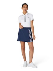 Original Penguin Golf Asymmetrical Blue Skort with Pleated Detail - Image 1 of 5