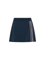 Original Penguin Golf Asymmetrical Blue Skort with Pleated Detail - Image 4 of 5