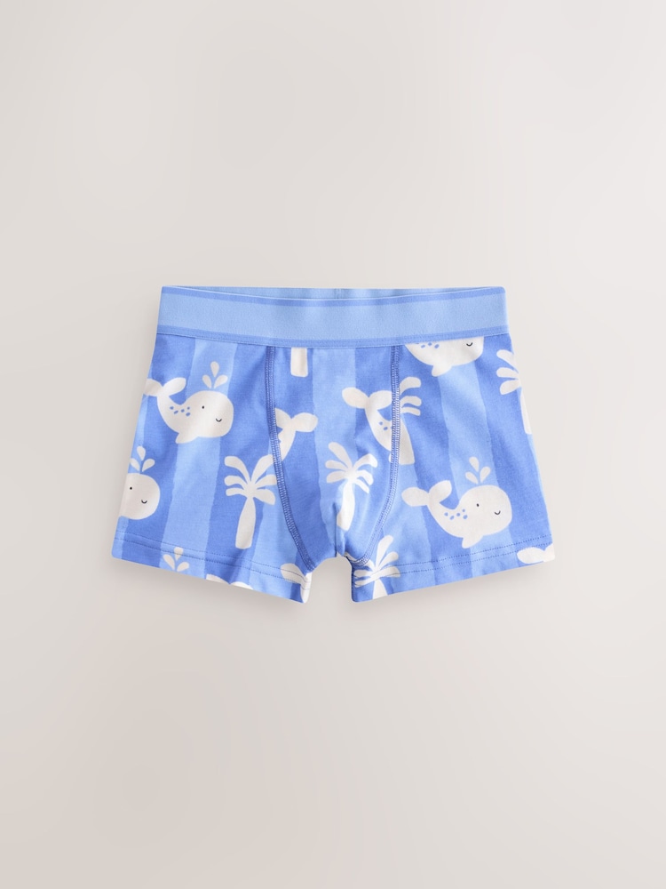 Multi Stripe Sea Print Boxers 5 Pack (1.5-16yrs) - Image 4 of 9