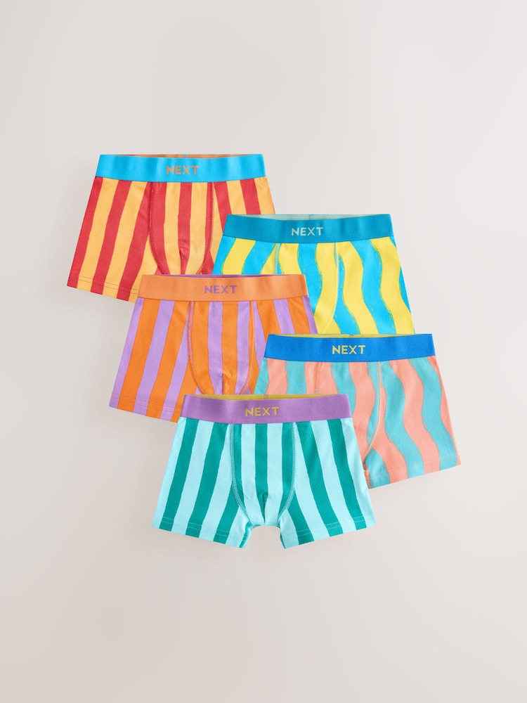 Bright Stripe Boxers 5 Pack (1.5-16yrs) - Image 1 of 9
