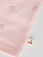 Rosa/Cream/Graues Herz - 4er-Pack kurzärmliges geripptes Baby-Oberteil - Bild 12 von 13
