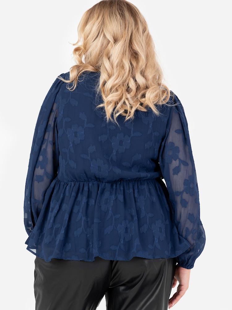 Lovedrobe Burnout Long Sleeve Top - Image 2 of 4