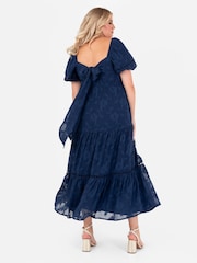 Lovedrobe Burnout Puff Sleeve Maxi Dress - Image 2 of 4