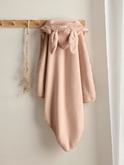 Mamas & Papas Pink Welcome To The World Wildflower Hooded 100% Cotton Towel - Image 2 of 5