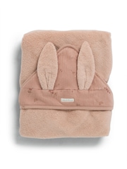 Mamas & Papas Pink Welcome To The World Wildflower Hooded 100% Cotton Towel - Image 3 of 5
