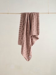 Mamas & Papas Pink Welcome To The World Wildflower Knitted Blanket - Image 1 of 6