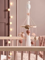 Mamas & Papas Pink Welcome To The World Wildflower Strawberry Cot Mobile - Image 1 of 5