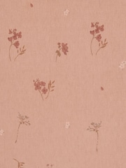 Mamas & Papas Pink Welcome To The World Wildflower Cotbed Sheets 2 Pack - Image 8 of 8