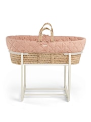 Mamas & Papas Pink Welcome To The World Wildflower Moses Basket - Image 6 of 6