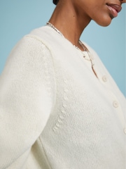 Baukjen Cream Marie Recycled Wool Blend Cardigan - Image 4 of 5