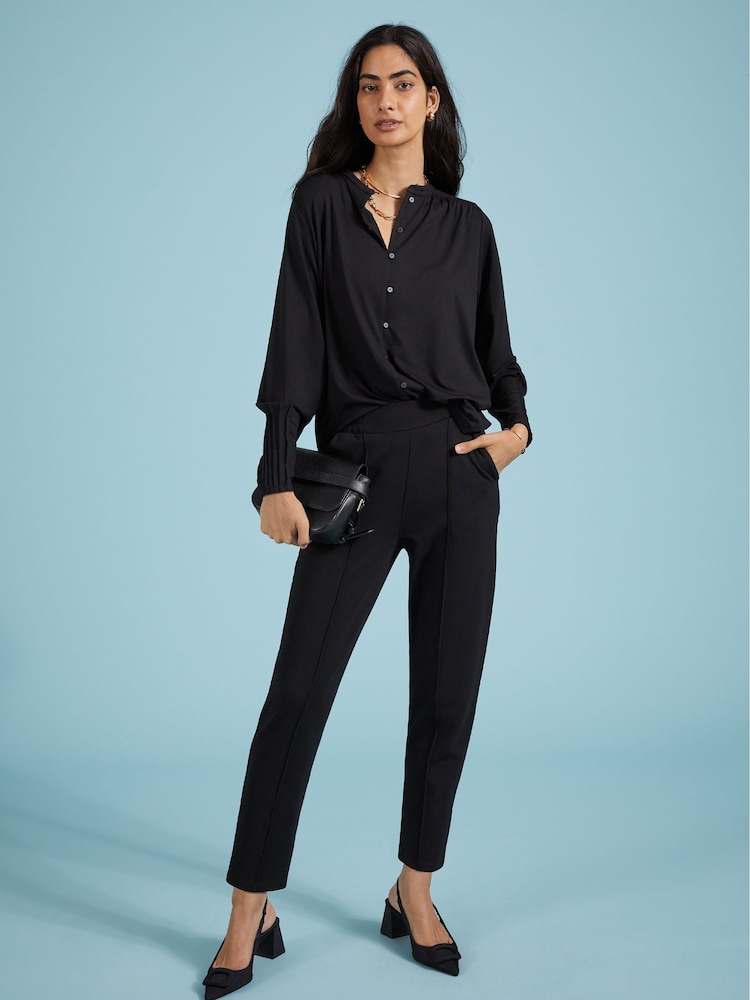 Baukjen Caroline Black Blouse with Lenzing™ Ecovero™ - Image 1 of 5