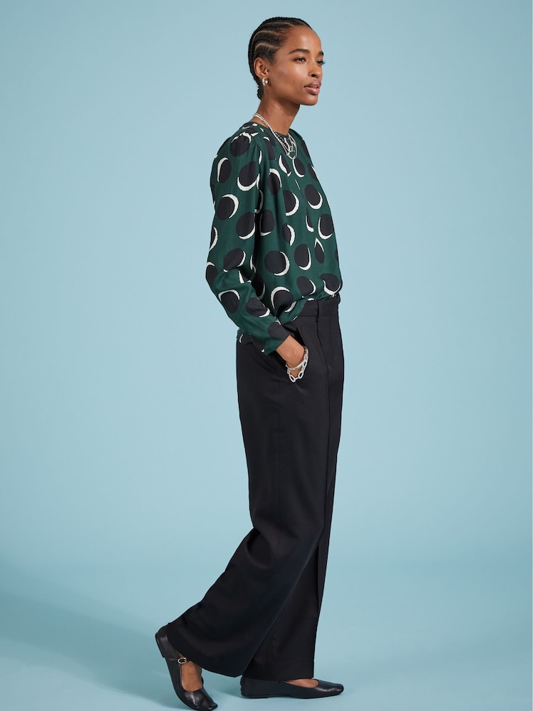 Baukjen Green Dottie Printed Blouse - Image 2 of 5