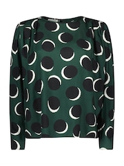 Baukjen Green Dottie Printed Blouse - Image 5 of 5
