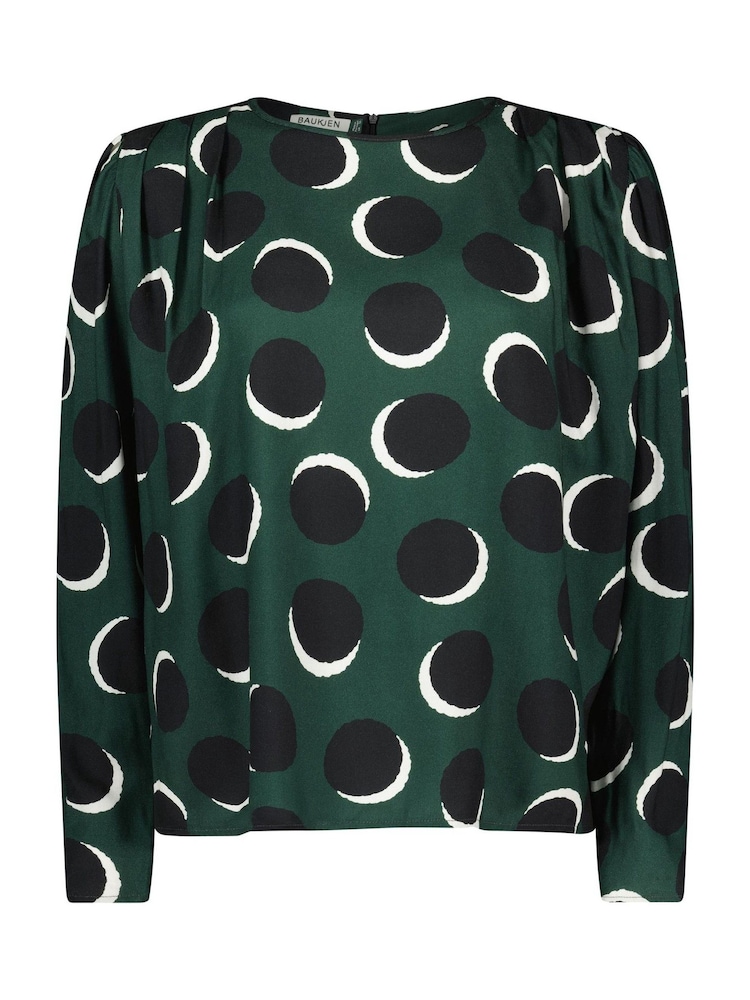 Baukjen Green Dottie Printed Blouse - Image 5 of 5