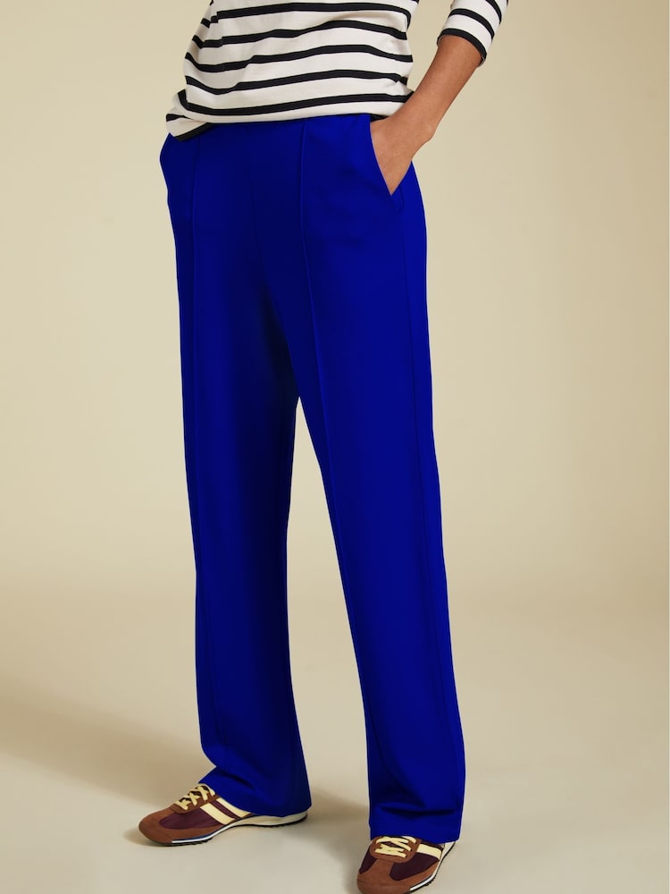 Baukjen Marian Ponte-Hose mit weitem Bein, Blau - Bild 2 von 5