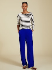 Baukjen Marian Ponte-Hose mit weitem Bein, Blau - Bild 4 von 5