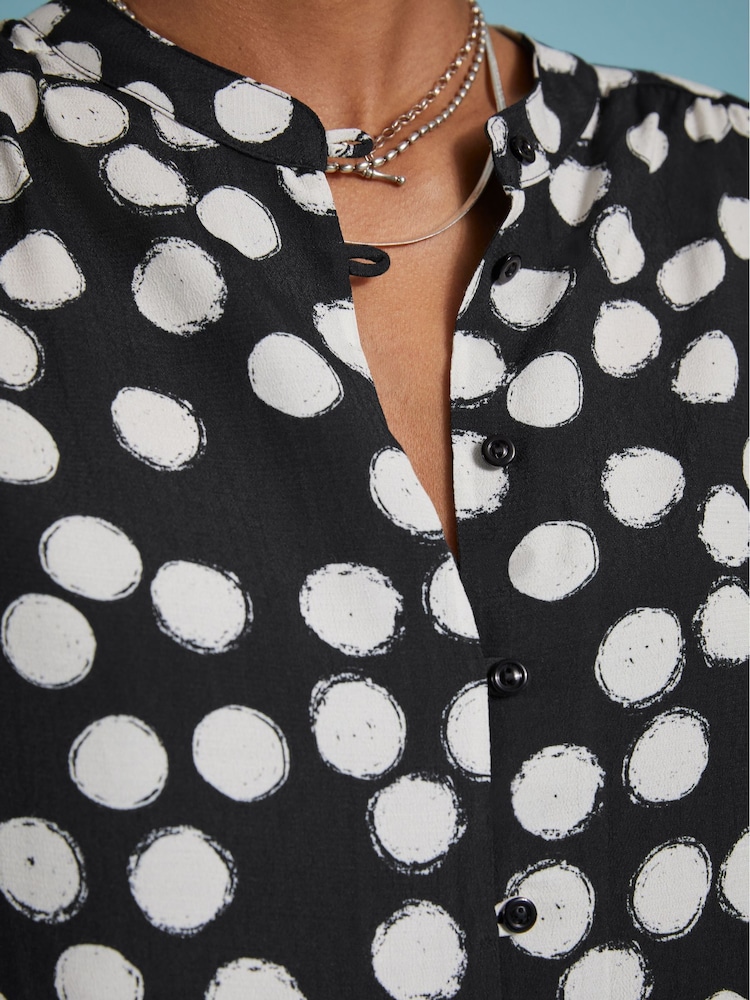 Baukjen Jaqueline Printed Black Blouse - Image 4 of 4 Baukjen Jaqueline Printed Black Blouse - Image 4 of 4