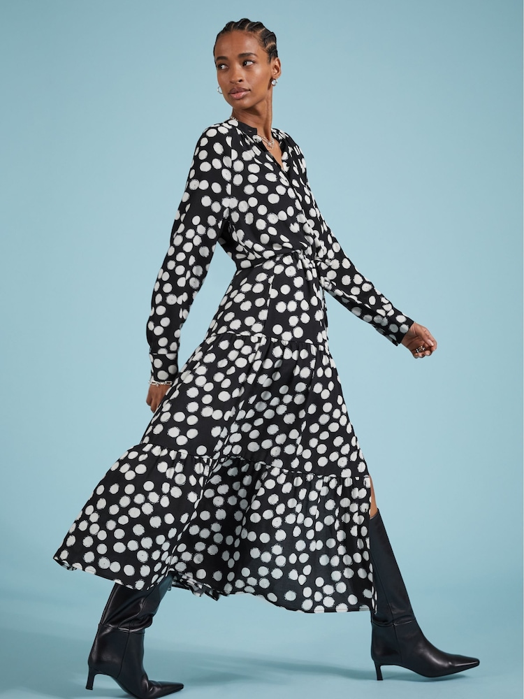 Baukjen Cornelia Maxi Shirt Black Dress - Изображение 1 из 4