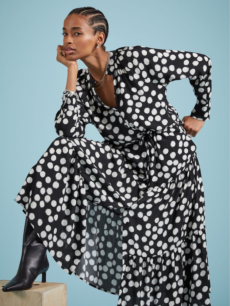 Baukjen Cornelia Maxi Shirt Black Dress - Изображение 4 из 4