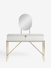 Light Evie Oak Effect Console Dressing Table - Image 4 of 8