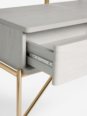 Light Evie Oak Effect Console Dressing Table - Image 7 of 8