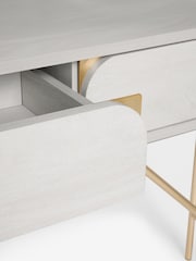 Light Evie Oak Effect Console Dressing Table - Image 8 of 8