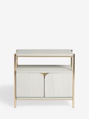 Light Evie Oak Effect Multi Bedside Table - Image 3 of 6