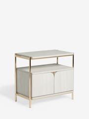 Light Evie Oak Effect Multi Bedside Table - Image 5 of 6