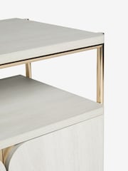 Light Evie Oak Effect 2 Door Bedside Table With Shelf - Image 8 of 8