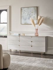 Light Evie Oak Effect 9 Drawer Chest of Drawers - Image 2 of 8