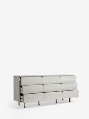 Light Evie Oak Effect 9 Drawer Chest of Drawers - Image 5 of 8