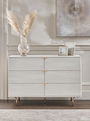 Light Evie Oak Effect 6 Drawer Chest of Drawers - Image 2 of 8
