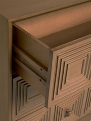 Brown Thalia Solid Mango Wood 6 Drawer Wide Chest of Drawers - Image 9 of 9