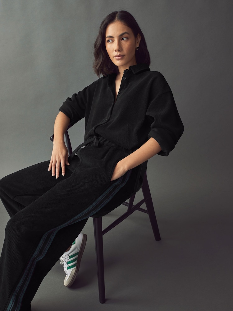 Zwart - Corduroy overhemd - Image 5 of 8
