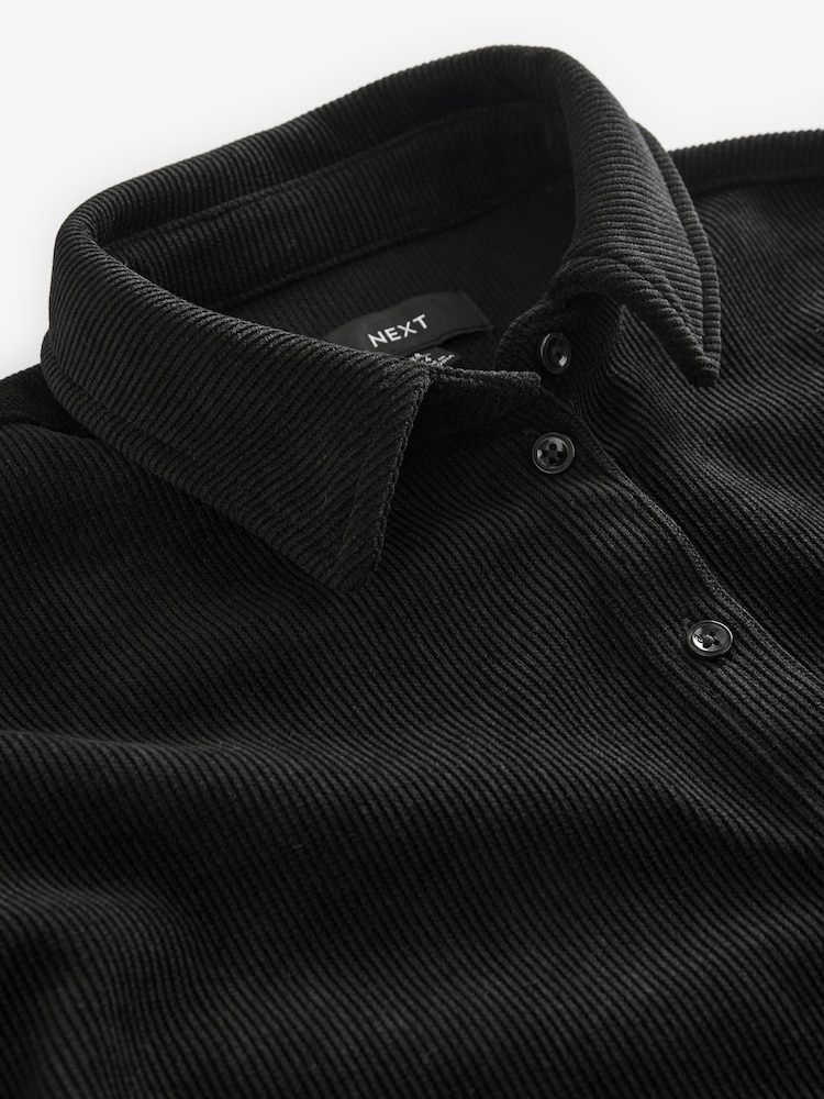 Zwart - Corduroy overhemd - Image 7 of 8