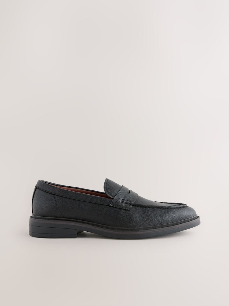 Black Chunky Saddle Loafers - Image 3 of 5