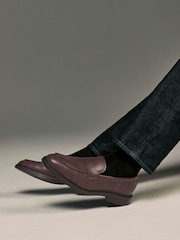 Brown Chunky Saddle Loafers - Image 1 of 7