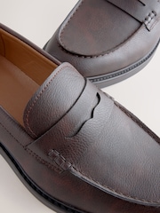Brown Chunky Saddle Loafers - Image 6 of 7